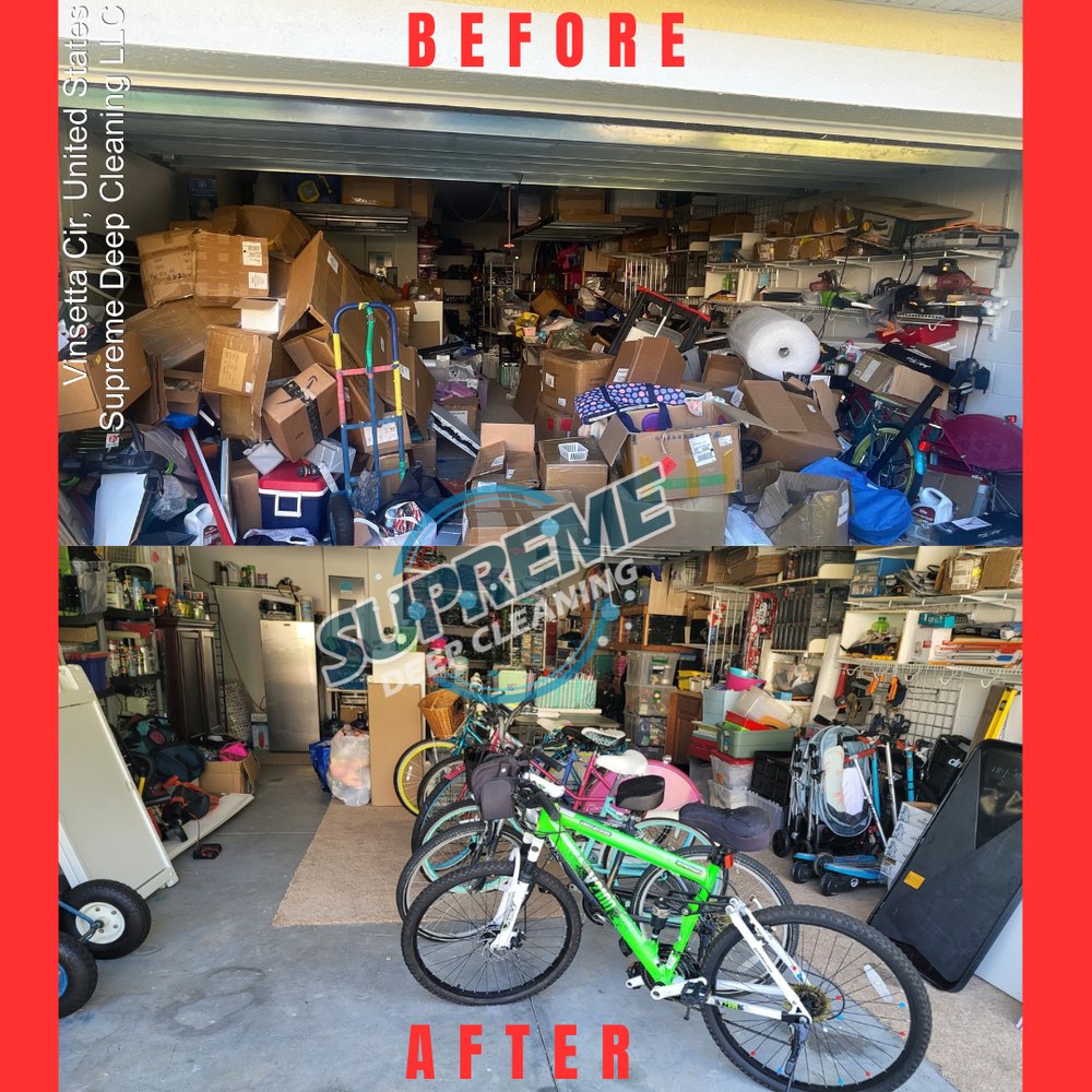 Garage cleaned and organized